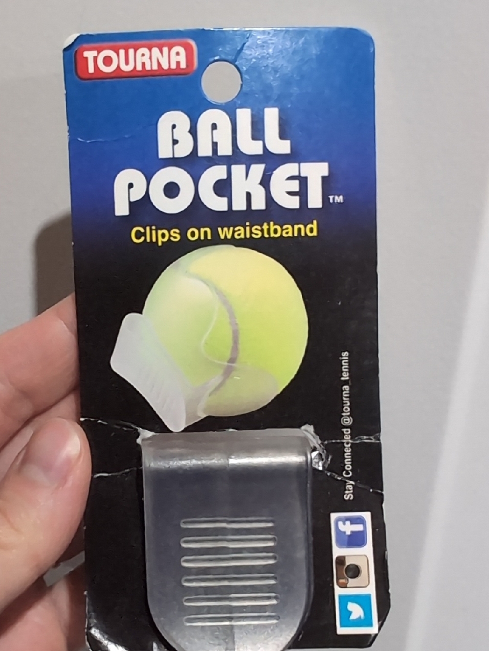 Tennis Ball Pocket Waistband Clip - Clear Plastic Clips On Pants Shorts To Hold